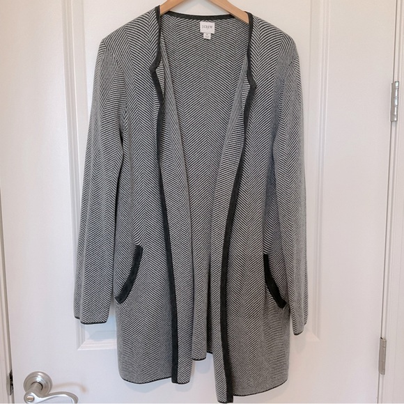 J. Crew Factory Vanessa Cardigan herringbone - Picture 3 of 14